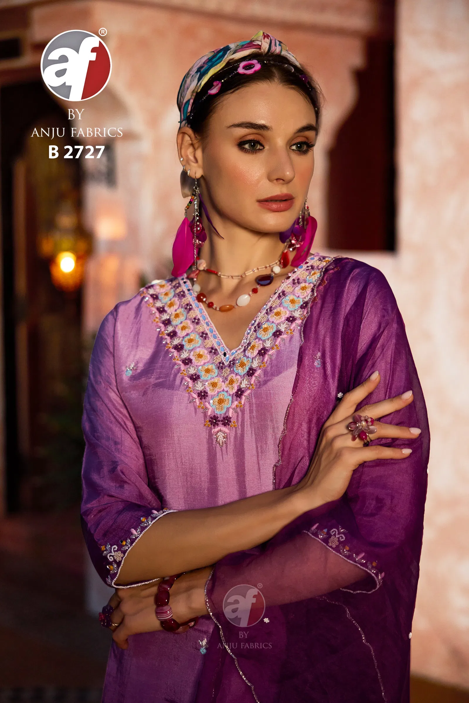 B 2727 By AF Dola Silk Designer Kurti With Bottom Dupatta Wholesale Market in Surat